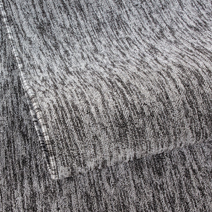 Nizza Rond Vloerkleed – Grijs – Laagpolig & Effen Design
