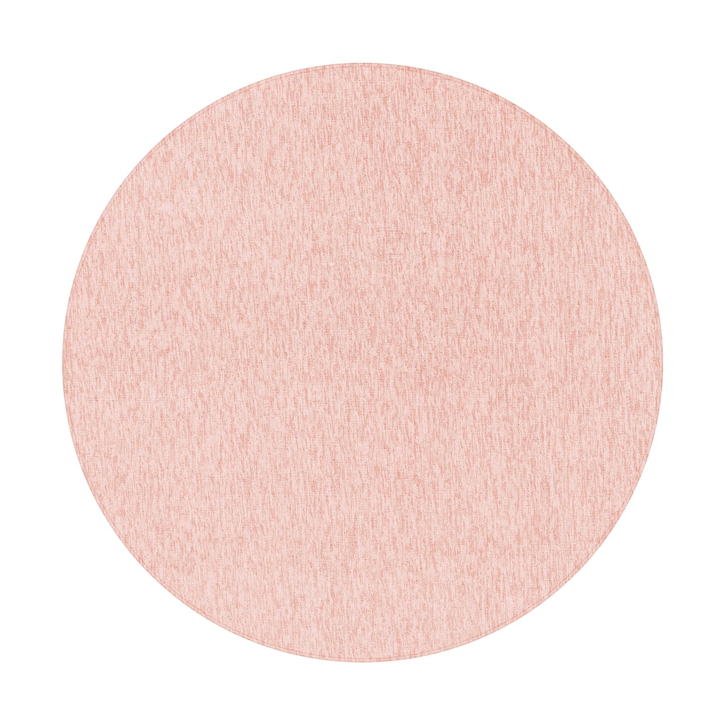 Nizza Rond Vloerkleed – Roze – Laagpolig & Effen Design