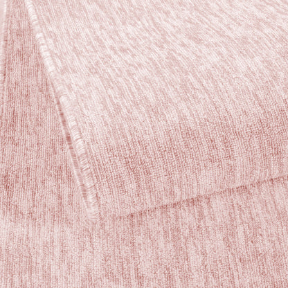 Nizza Rond Vloerkleed – Roze – Laagpolig & Effen Design