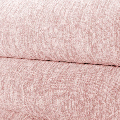 Nizza Rond Vloerkleed – Roze – Laagpolig & Effen Design