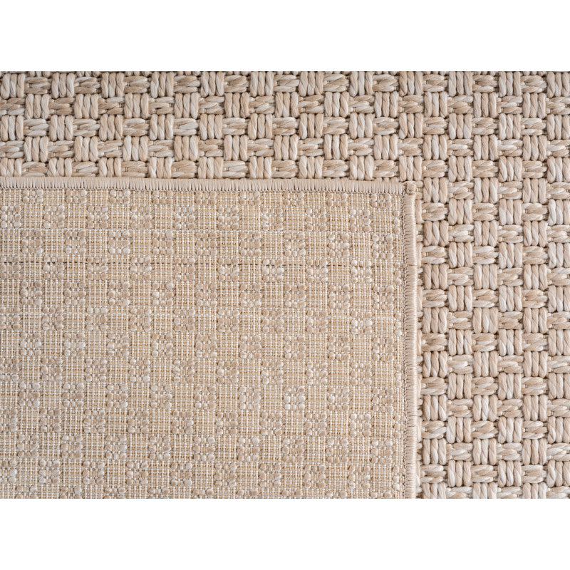 Ibiza – Fijn Geweven Beige – Binnen & Buiten Vloerkleed – Laagpolig