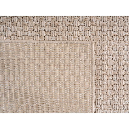 Ibiza – Fijn Geweven Beige – Binnen & Buiten Vloerkleed – Laagpolig