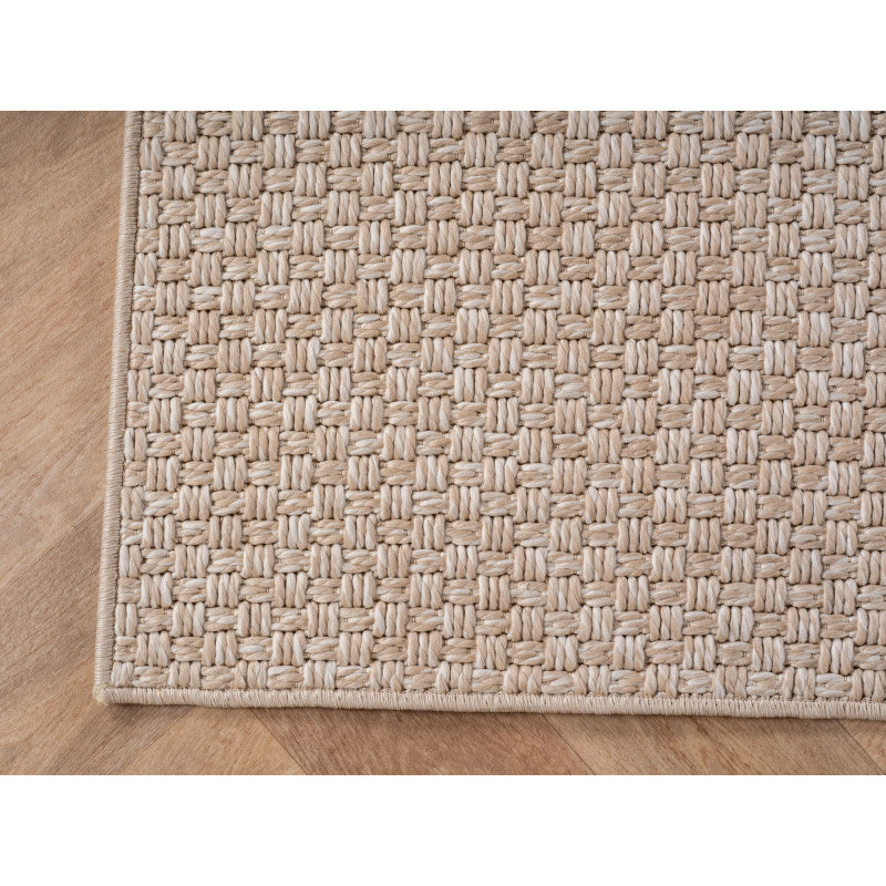 Ibiza – Fijn Geweven Beige – Binnen & Buiten Vloerkleed – Laagpolig