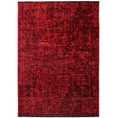 Space – Rood Vintage Look – Laagpolig Vloerkleed