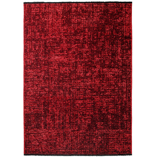Space – Rood Vintage Look – Laagpolig Vloerkleed