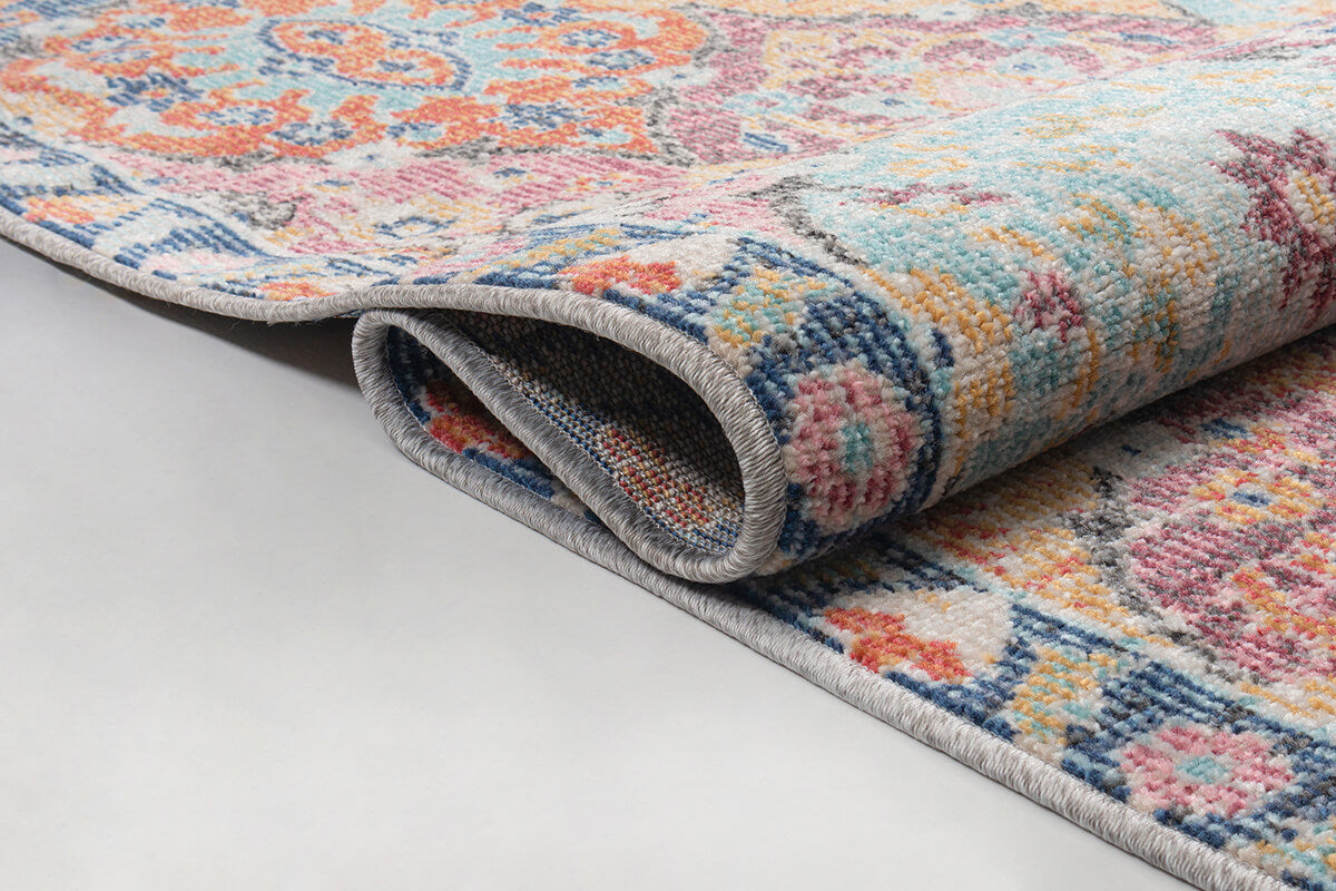 Salsa Vloerkleed – Multicolor – Kleurrijk Patchwork Design – Laagpolig Vloerkleed