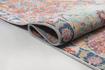 Salsa Vloerkleed – Multicolor – Kleurrijk Patchwork Design – Laagpolig Vloerkleed
