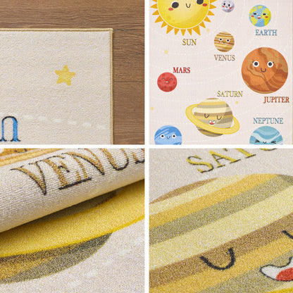 Play – Kindervloerkleed – Universum – Laagpolig – Anti-Allergisch & Anti-Slip