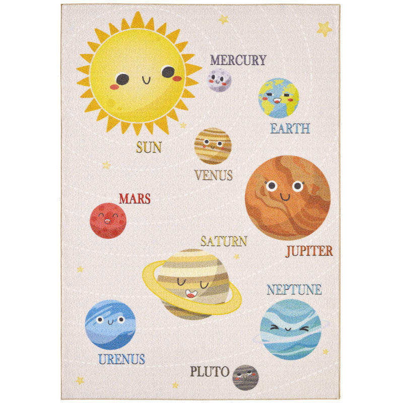 Play – Kindervloerkleed – Universum – Laagpolig – Anti-Allergisch & Anti-Slip