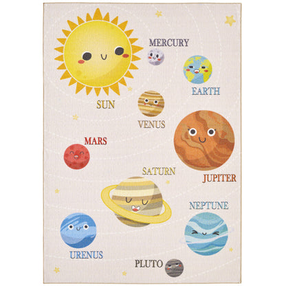 Play – Kindervloerkleed – Universum – Laagpolig – Anti-Allergisch & Anti-Slip