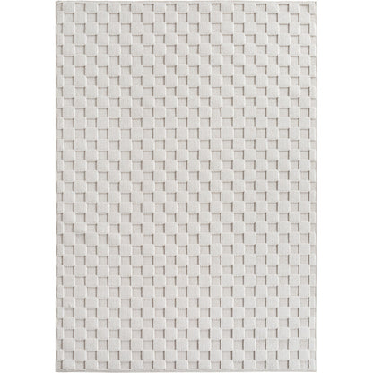 Helix Vloerkleed – Crème – Wollook Bouclé Design – Japandi Laagpolig Vloerkleed