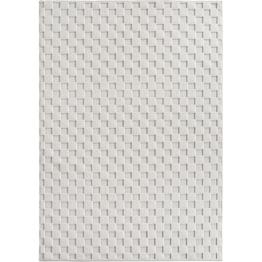 Helix Vloerkleed – Crème – Wollook Bouclé Design – Japandi Laagpolig Vloerkleed