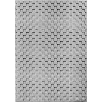 Helix Vloerkleed – Grijs – Wollook Bouclé Design – Japandi Laagpolig Vloerkleed