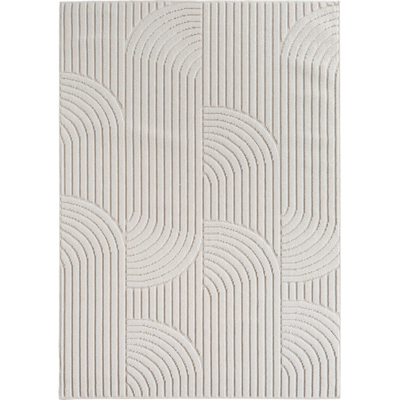 Helix Vloerkleed – Crème – Japandi Look – Laagpolig Vloerkleed