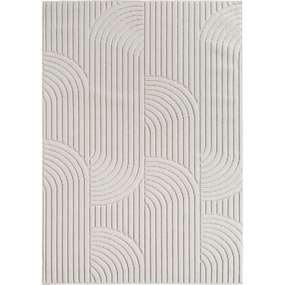 Helix Vloerkleed – Crème – Japandi Look – Laagpolig Vloerkleed