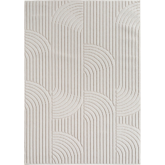Helix Vloerkleed – Crème – Japandi Look – Laagpolig Vloerkleed