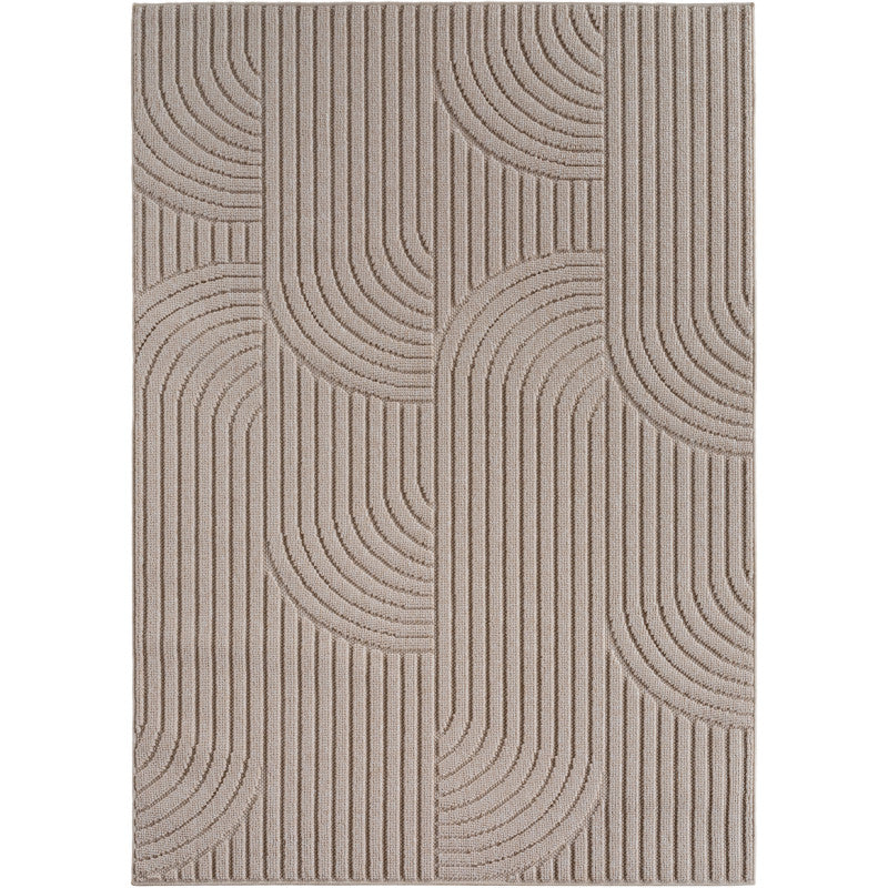 Helix Vloerkleed – Beige – Japandi Look – Laagpolig Vloerkleed
