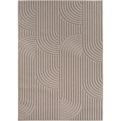 Helix Vloerkleed – Beige – Japandi Look – Laagpolig Vloerkleed