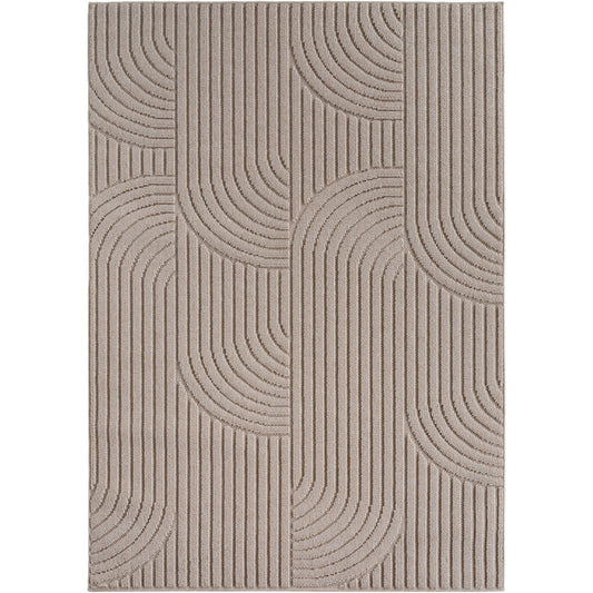 Helix Vloerkleed – Beige – Japandi Look – Laagpolig Vloerkleed