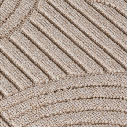 Helix Vloerkleed – Beige – Japandi Look – Laagpolig Vloerkleed