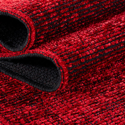 Space – Rood Vintage Look – Laagpolig Vloerkleed