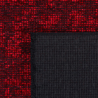 Space – Rood Vintage Look – Laagpolig Vloerkleed