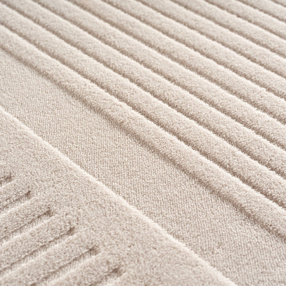 Pompei Arco Ivory – Booglijn Details – Laagpolig Vloerkleed