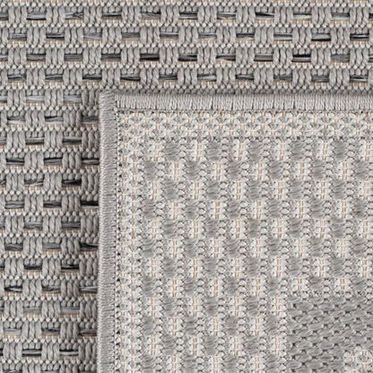 Desert – Kaderdesign Grijs – Binnen & Buiten Vloerkleed – Laagpolig