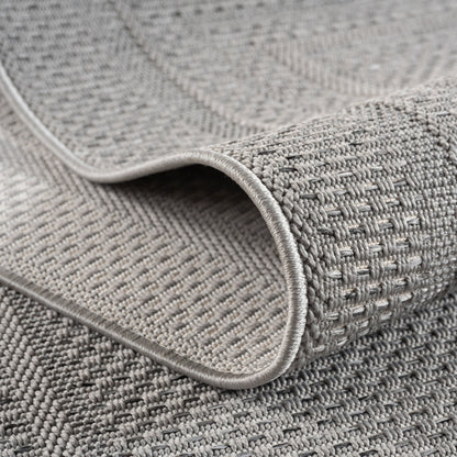 Desert – Kaderdesign Grijs – Binnen & Buiten Vloerkleed – Laagpolig