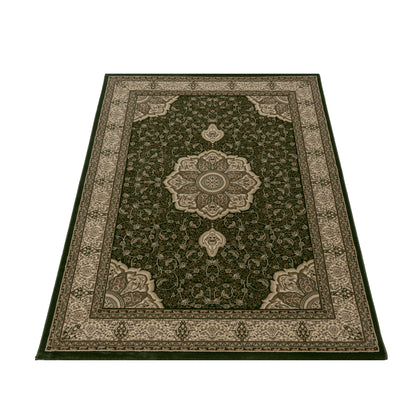 Kashmir – Klassiek Vloerkleed – Groen/Beige