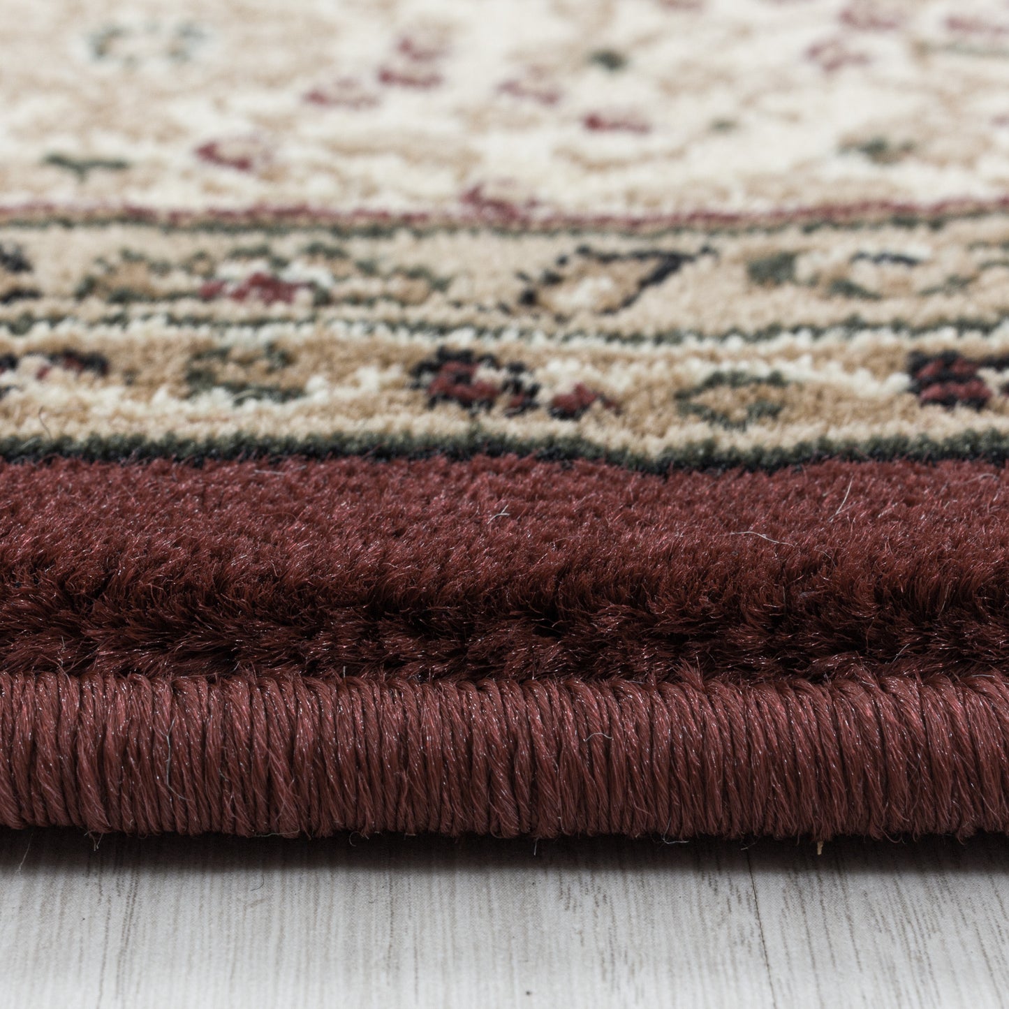 Kashmir – Klassiek Vloerkleed – Beige/Rood