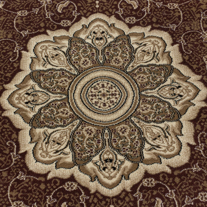 Kashmir – Klassiek Vloerkleed – Beige/Rood
