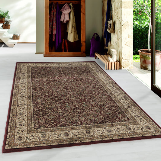 Teheran – Klassiek Vloerkleed – Rood/Beige