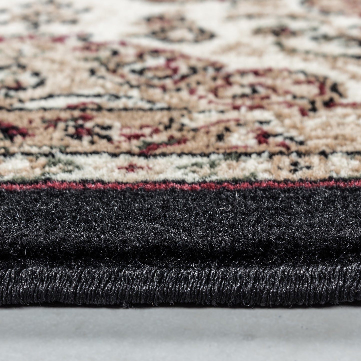 Bukhara – Klassiek Vloerkleed – Zwart/Beige