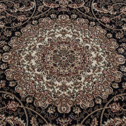 Bukhara – Klassiek Vloerkleed – Zwart/Beige