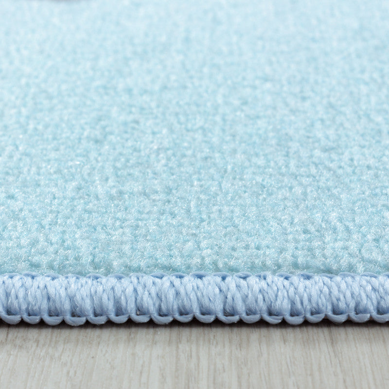 Play – Kindervloerkleed – Little Star Blauw – Laagpolig – Anti-Allergisch & Anti-Slip