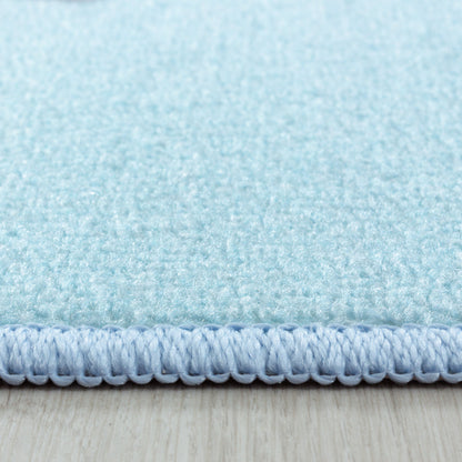 Play – Kindervloerkleed – Little Star Blauw – Laagpolig – Anti-Allergisch & Anti-Slip