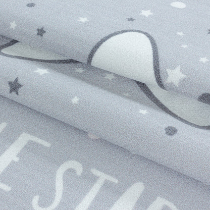 Play – Kindervloerkleed – Little Star Grijs – Laagpolig – Anti-Allergisch & Anti-Slip