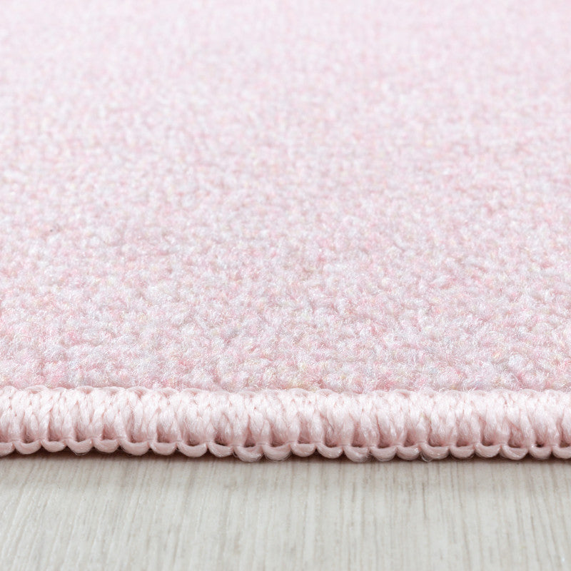 Play – Kindervloerkleed – Little Star Roze – Laagpolig – Anti-Allergisch & Anti-Slip
