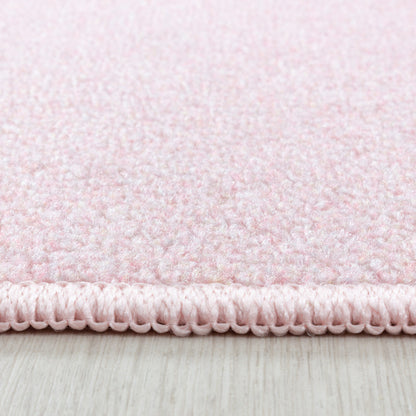 Play – Kindervloerkleed – Little Star Roze – Laagpolig – Anti-Allergisch & Anti-Slip