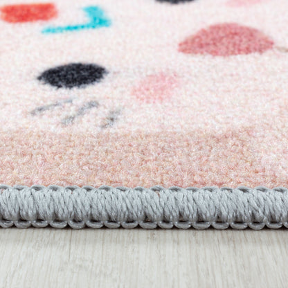 Play – Kindervloerkleed – Hinkelen Dieren – Laagpolig – Anti-Allergisch & Anti-Slip