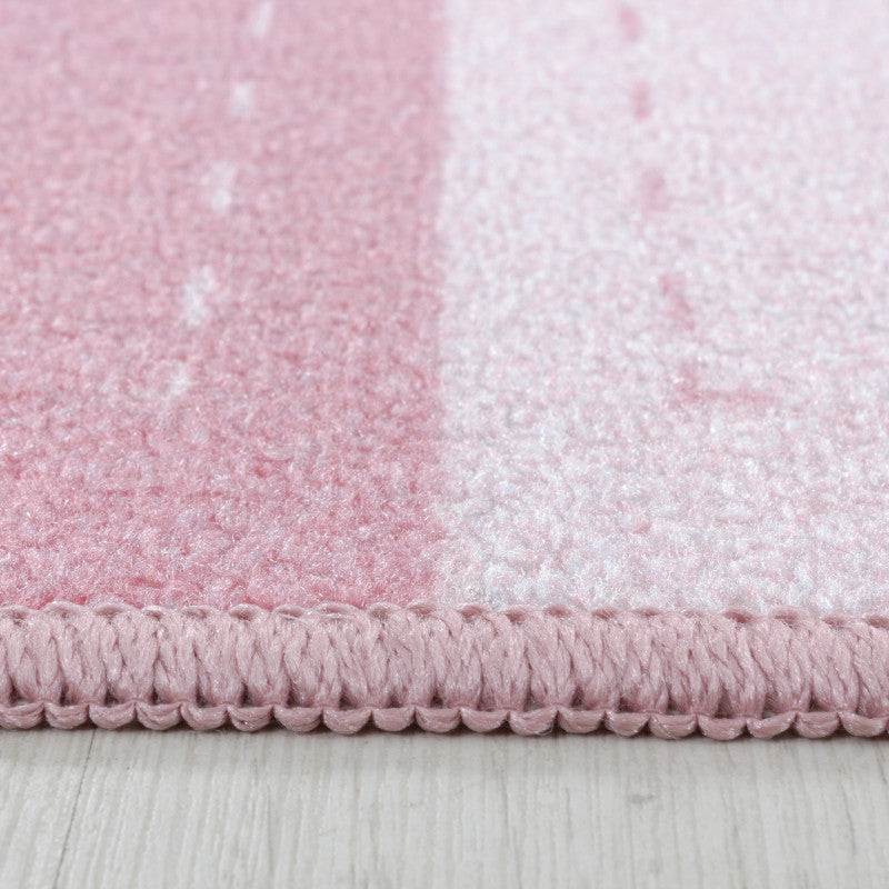 Play – Kindervloerkleed – Little Princess Roze – Laagpolig – Anti-Allergisch & Anti-Slip