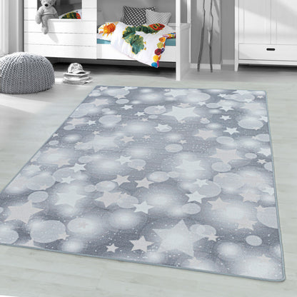 Play – Kindervloerkleed – Sterrenhemel – Laagpolig – Anti-Allergisch & Anti-Slip