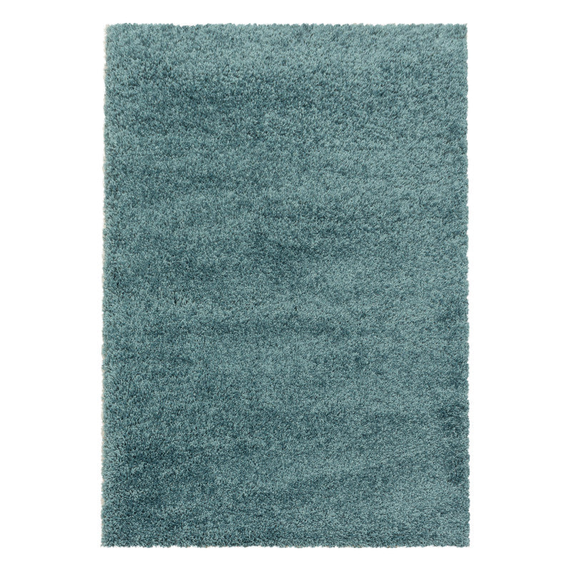 Sydney – Hoogpolig Vloerkleed – Aqua – Effen Design