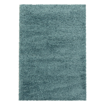 Sydney – Hoogpolig Vloerkleed – Aqua – Effen Design