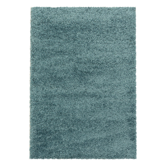 Sydney – Hoogpolig Vloerkleed – Aqua – Effen Design