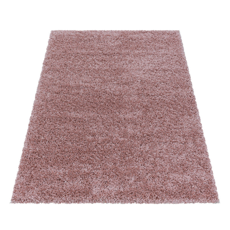 Sydney – Hoogpolig Vloerkleed – Roze – Effen Design