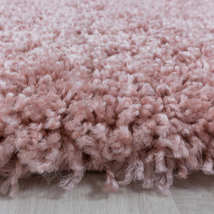 Sydney – Hoogpolig Vloerkleed – Roze – Effen Design
