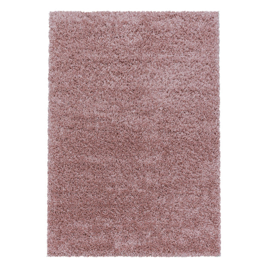 Sydney – Hoogpolig Vloerkleed – Roze – Effen Design