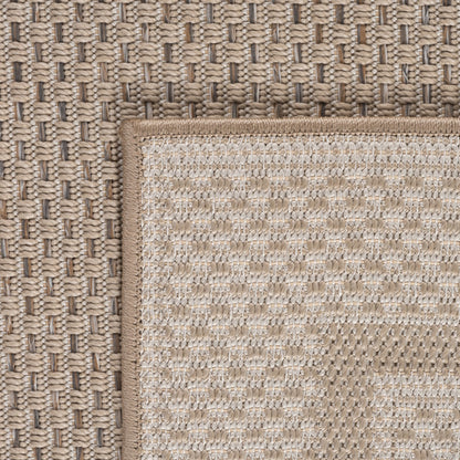 Desert – Kaderdesign Bruin/Beige – Binnen & Buiten Vloerkleed – Laagpolig